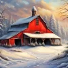 Red Barn Diamond Painting