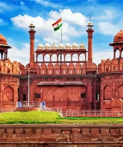 Red Fort India Diamond Painting