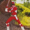 Red Power Ranger Diamond Painting