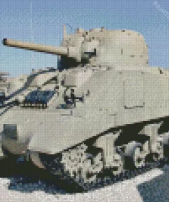 Sherman Tank Diamond Painting