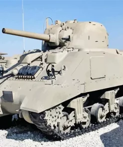 Sherman Tank Diamond Painting