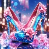 Shiny Blue High Heels Diamond Painting