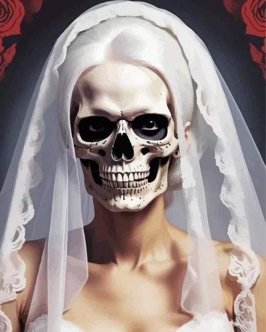 skull bride Diamond Paints Skull Bride Diamond Painting
