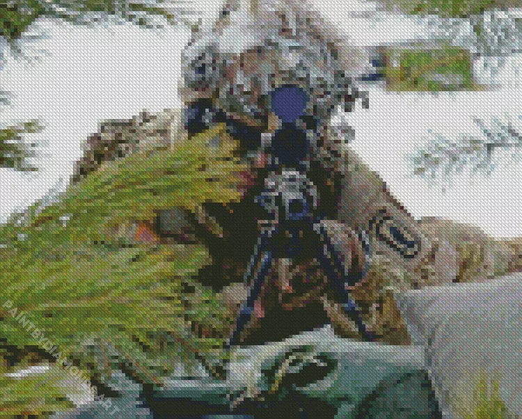 sniper soldier Diamond By Numbers Sniper Soldier Diamond Painting