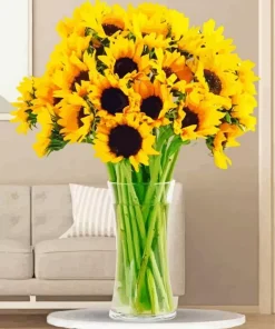 Sunflowers In A Vase Diamond Painting
