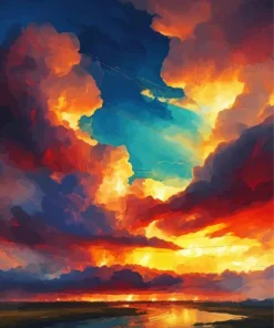 Sunset Clouds Diamond Painting