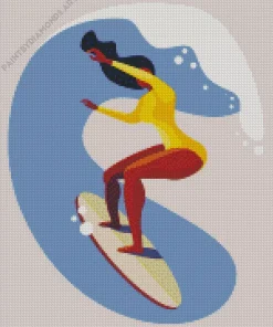 Surfer Girl Diamond Painting