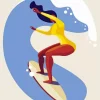 Surfer Girl Diamond Painting