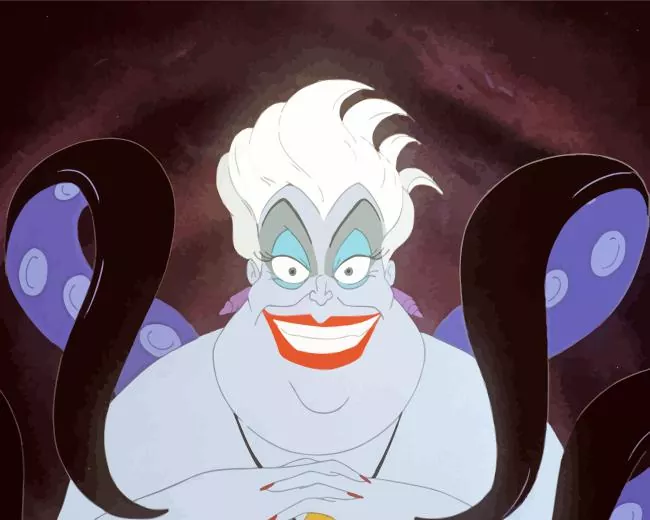 the little mermaid ursula Diamond With Numbers The Little Mermaid Ursula Diamond Painting