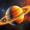 The Planet Saturn Diamond Painting