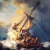 The Storm On The Sea Of Galilee By Rembrandt Diamond Painting