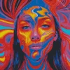 Trippy Lady Art Diamond Painting