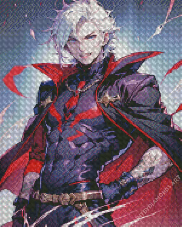 vampire boy Diamond With Numbers Vampire Boy Diamond Painting