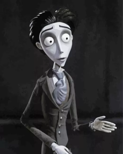 victor van dort Diamond With Numbers Victor Van Dort Character Diamond Painting