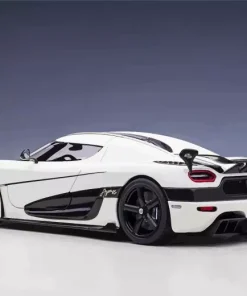 White Koenigsegg Agera Diamond Painting