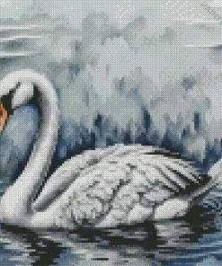 White Swan Diamond Painting