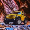 Yellow Jeep Wrangler Diamond Painting