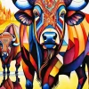 Abstract Buffalo Diamond Painting