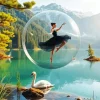 Ballerina In a Bubble Diamond Painting