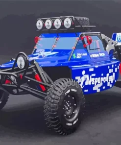 Blue Buggy Diamond Painting
