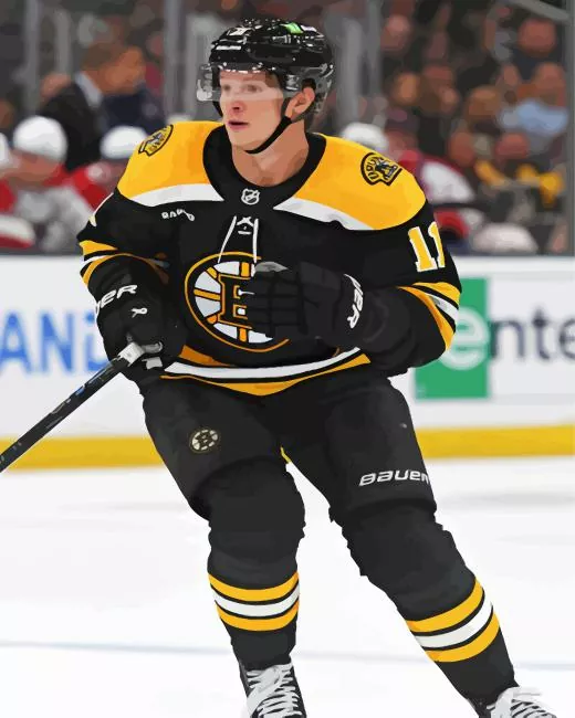 Bruins Trent Frederic Diamond By Numbers Bruins Trent Frederic Diamond Painting