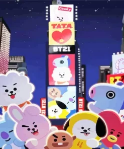 Bts Bt21 Diamond Painting