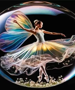 Bubble Ballerina Diamond Painting