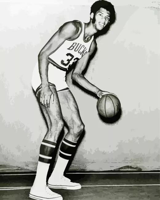 Bucks Kareem Abdul Jabbar Diamond By Numbers Bucks Kareem Abdul Jabbar Diamond Painting