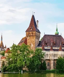 Budapest Dracula Castle Diamond Painting