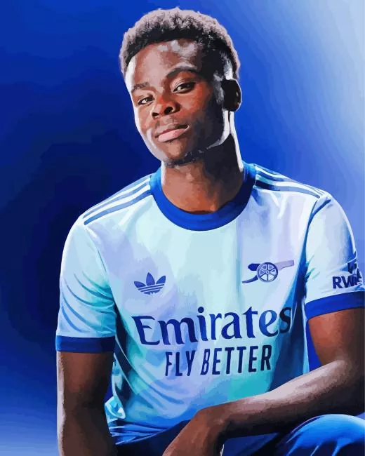 Bukayo Saka Diamond Paints Bukayo Saka Diamond Painting
