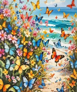 Butterfly Beach Diamond Painting