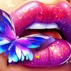 Butterfly On Lips Diamond Painting