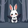 Cartoon Bunny Bat Diamond Painting