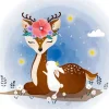 Cute Bunny And Deer Diamond Painting