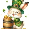Cute Leprechaun Rabbit Diamond Painting