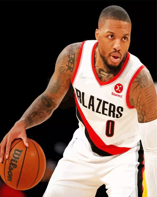 Damian Lillard Diamond Paintings Damian Lillard Diamond Painting