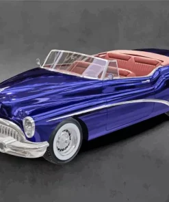 Dark Blue 1953 Buick Skylark Diamond Painting
