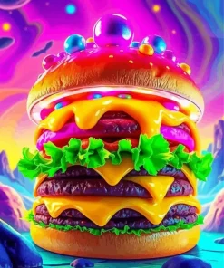 Delicious Burger Diamond Painting