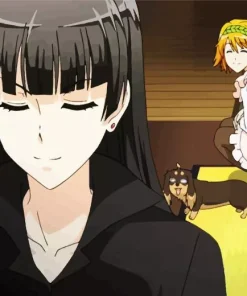 Dog and Scissors Art Diamond Painting