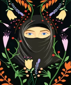 Illustration Burka Girl Diamond Painting