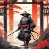 Japanese Bushido Samurai Diamond Painting