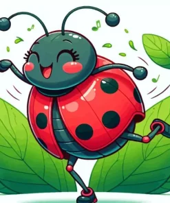 Ladybug Dancing Diamond Painting