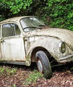 Old Bug Car Diamond Painting