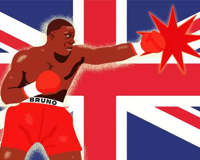 The Boxer Frank Bruno Diamond By Numbers The Boxer Frank Bruno Diamond Painting