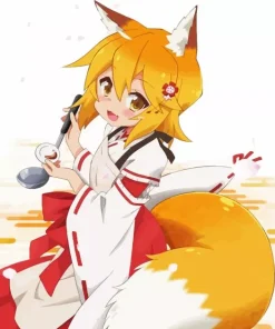 The Helpful Fox Senko Anime Diamond Painting