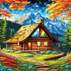 Aesthetic Forest Cabin Diamond Painting