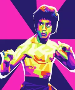Bruce Lee Pop Art Diamond Painting
