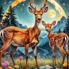 Buck And Doe Diamond Painting