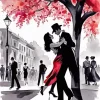 Buenos Aires Tango Dancers Art Diamond Painting