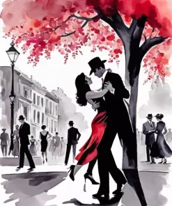 Buenos Aires Tango Dancers Art Diamond Painting